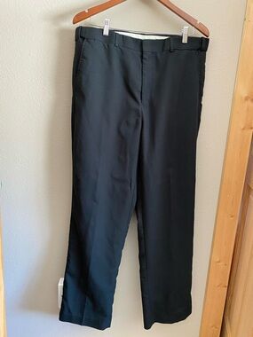 RBM Classic Black Straight-Leg Dress Pants